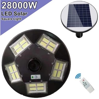 โคมไฟโซล่าเซล UFO 20ทิศทาง LED 22000W  - 28000W ไฟถนน Spotlight ไฟโซลาร์เซลล์ สปอร์ตไลท์ Solar Cell สปอตไลท์ SOLAR LIGHT