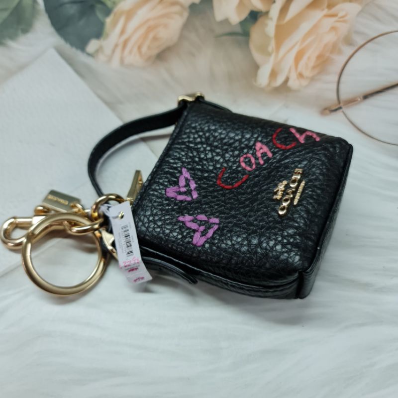 new-พวงกุญแจ-กระเป๋าใส่เหรียญ-coach-coin-wallet-พร้อมส่ง-ของแท้-100