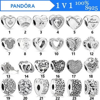 Pandora ลูกปัดเงินแท้ S925 ของขวัญวันเกิด สําหรับสุภาพสตรี DIY p825