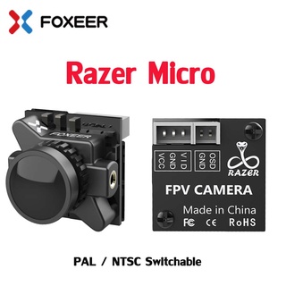 Foxeer Razer Micro 1200TVL PAL NTSC เลนส์ 1.8 มม. 4ms กล้อง FPV 2-6S 19*19 มม. สําหรับโดรนแข่งขัน FPV