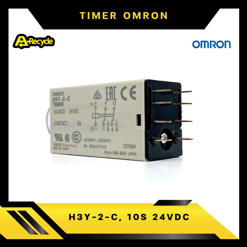 omron-h3y-2-c-10s-24vdc-timer-relay-omron-2-contact-8-ขา