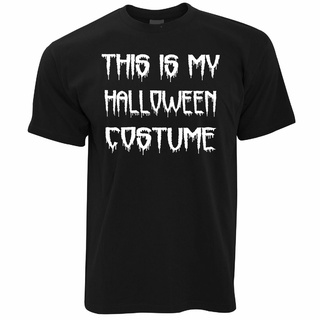 เสื้อยืดลําลอง พิมพ์ลาย This Is My Costume Spooky Trick Trick Treat Breathble สไตล์ฮาโลวีน สําหรับผู้ชายS-5XL