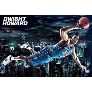 โปสเตอร์ รูปถ่าย นักกีฬา บาส Dwight Howard 2015 POSTER 24”x35” Inch Photo Basketball NBA Champion All Star