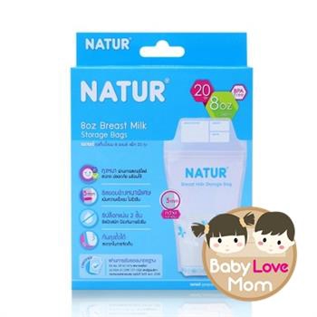 natur-ถุงเก็บน้ำนม-8oz-20-ถุง