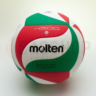 รูปภาพขนาดย่อของลูกวอลเลย์หนัง Molten Volleyball PU th V5M4500 สพ.ก. สินค้าออกห้าง (%)ลองเช็คราคา