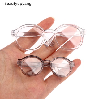 [Beautyupyang] แว่นตา กรอบกลม เลนส์ใส ขนาด 6.5 9.5 ซม. สําหรับตุ๊กตา
