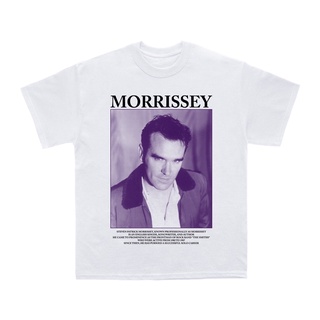 เสื้อยืดสีขาวเสื้อยืด พิมพ์ลาย Morrissey PORTRAIT STITCH SUPPLY UNOFFICIAL MERCH พรีเมี่ยมS-4XL