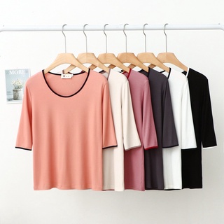 พร้อมส่ง เสื้อยืดลําลอง ผ้าเรยอน แขนสั้น คอกลม ทรงหลวม พลัสไซซ์ สไตล์เกาหลี สําหรับสตรี 2022