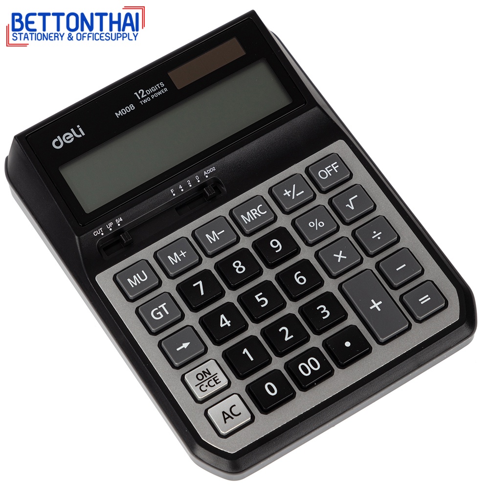 deli-m00820-calculator-12-digit-เครื่องคิดเลขแบบตั้งโต๊ะ-12-หลัก-2-ระบบ-รับประกัน-3-ปี-อุปกรณ์สำนักงาน-office