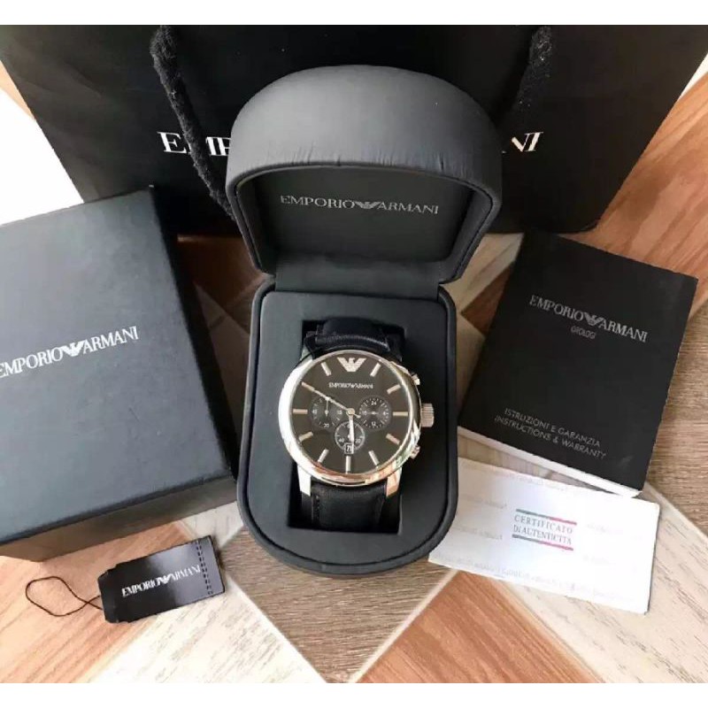 แท้! 100%นาฬิกา Emporio Armani รุ่น classic quartz AR0431 | Shopee Thailand
