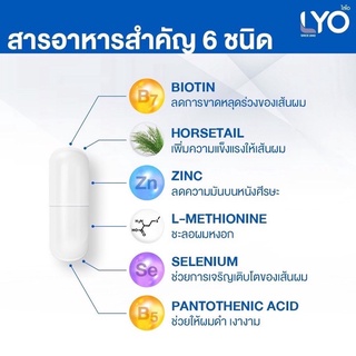 ภาพขนาดย่อของภาพหน้าปกสินค้า*ส่งฟรี*LYO BIOTIN PLUS HORSETAIL วิตามินของผม ผลิตภัณฑ์อาหารเสริมบำรุงผม (30 Capsules) จากร้าน 789_mobileshop บน Shopee ภาพที่ 4