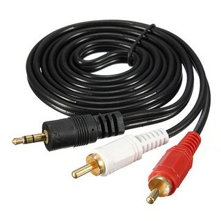 สายลำโพง-1-ออก-2-rca-cable-ยาว-3-เมตร-สายสัญญาณเสียง-3-5mm-to-rca-423a