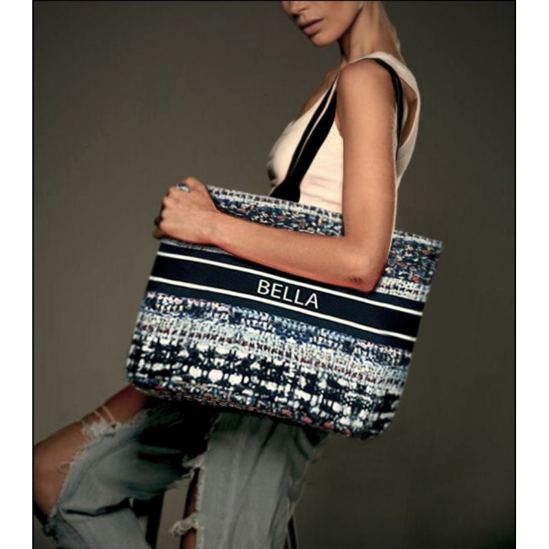 กระเป๋าผ้าแคนวาส-everydayfabric-แบบพิมพ์ชื่อได้ตามต้องการ-ลายที่1-16-รุ่นbonbontote