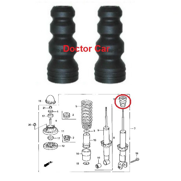 doctor-car-ยางกันกระแทกโช๊คอัพหน้า-ยางกันกระแทกโช๊ค-ฮอนด้า-ซีวิค-เตารีด-honda-civic-eg-1992-1995
