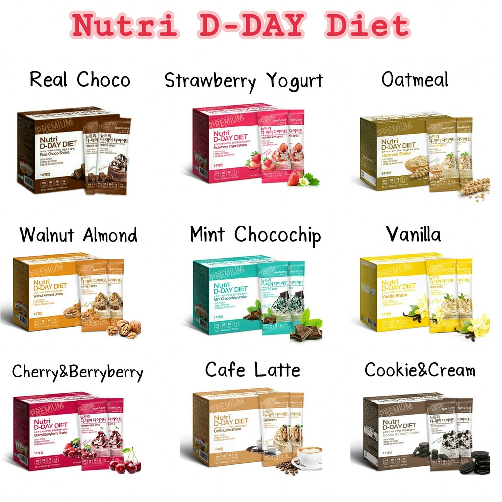 ภาพสินค้าNutri D-Day Ice Cream Flavor Diet Shake Nutri D-Day 90 kcal ทดแทนมื้ออาหาร จากเกาหลี จากร้าน asannc บน Shopee ภาพที่ 2