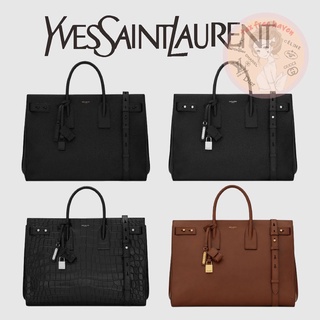Shopee ลดกระหน่ำ 🔥ของแท้ 100% 🎁 Yves Saint Laurent Brand New SAC DE JOUR Grain Leather Slimline Large Bag