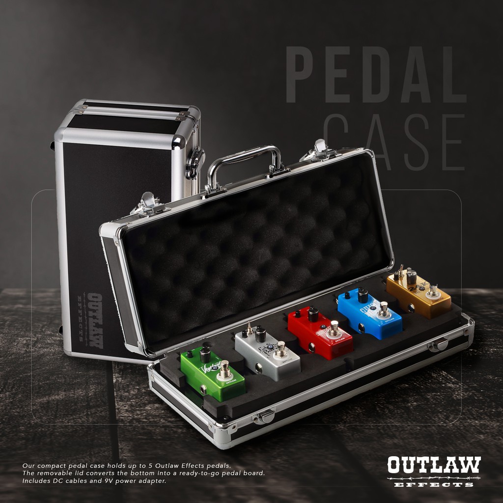 ลด-35-outlaw-pedal-case-เคสอลูมิเนียม-บอร์ดพกพา-สำหรับเอฟเฟ็คกีตาร์
