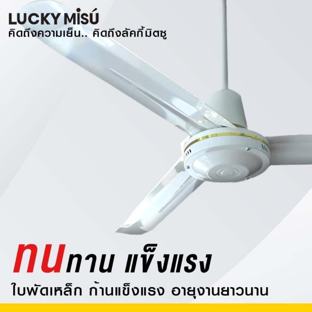 ap-wire-พัดลมเพดาน-lucky-misu-ขาว-เขียว-size-48-56-รับประกันมอเตอร์-3ปี