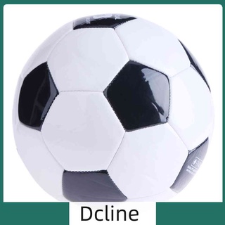 Dcline ลูกฟุตบอล คลาสสิก นุ่ม เบอร์ 3 สีดํา ขาว ขนาดมาตรฐาน ฝึกซ้อมฟุตบอล