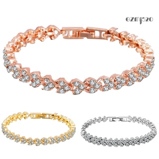 【AG】Women Fashion Full Rhinestone Inlaid Bracelet Bangle Wedding Party Jewelry Gift