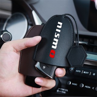 ซองใส่กุญแจอัตโนมัติ Key Fob Nissan Nismo Tiida Teana Skyline Juke X-Trail กุญแจรีโมทรถยนต์พวงกุญแจหนัง