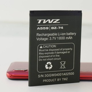 Battery TWZ แบตเตอรี่ สำหรับ รุ่น TWZ A559 ( รหัสแบต BZ-74 ) ของแท้