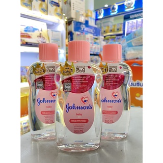 Johnsons จอห์นสัน เบบี้ ออยล์ 300 มล.ขวดสีชมพู