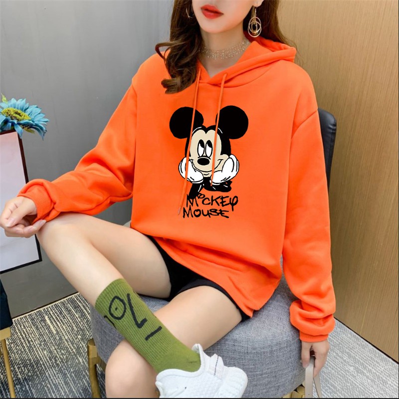 ภาพสินค้าอินเทรนด์ที่สุด Mickey ลายการ์ตูนใหม่ เสื้อฮู้ด บวกกำมะหยี่  เสื้อกันหนาว 10สี M~3XL จากร้าน blake001 บน Shopee ภาพที่ 3