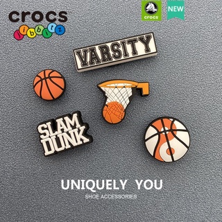 ภาพหน้าปกสินค้าCrocs/jibbitz charms ตัวติดรองเท้า ลายบาสเก็ตบอล diy สําหรับตกแต่ง ที่เกี่ยวข้อง