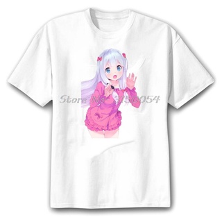 【100% cotton】เสื้อยืดแขนสั้น ผ้าฝ้าย ทรงหลวม ลายการ์ตูนอนิเมะ Kawaii Ero Manga Sensei สีขาว สไตล์ญี่ปุ่น ฮาราจูกุ สําหรั