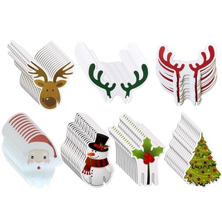 be&gt; 10pcs Christmas Wine Glass Decorations Cup Cards Xmas Goblet Markers Table Decor
