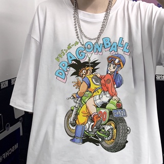 เสื้อครอปท็อป ขนาดใหญ่ พิมพ์ลายกราฟฟิค Dragon Ball Goku แฟชั่นฤดูร้อน สไตล์ฮาราจูกุ สําหรับผู้หญิง
