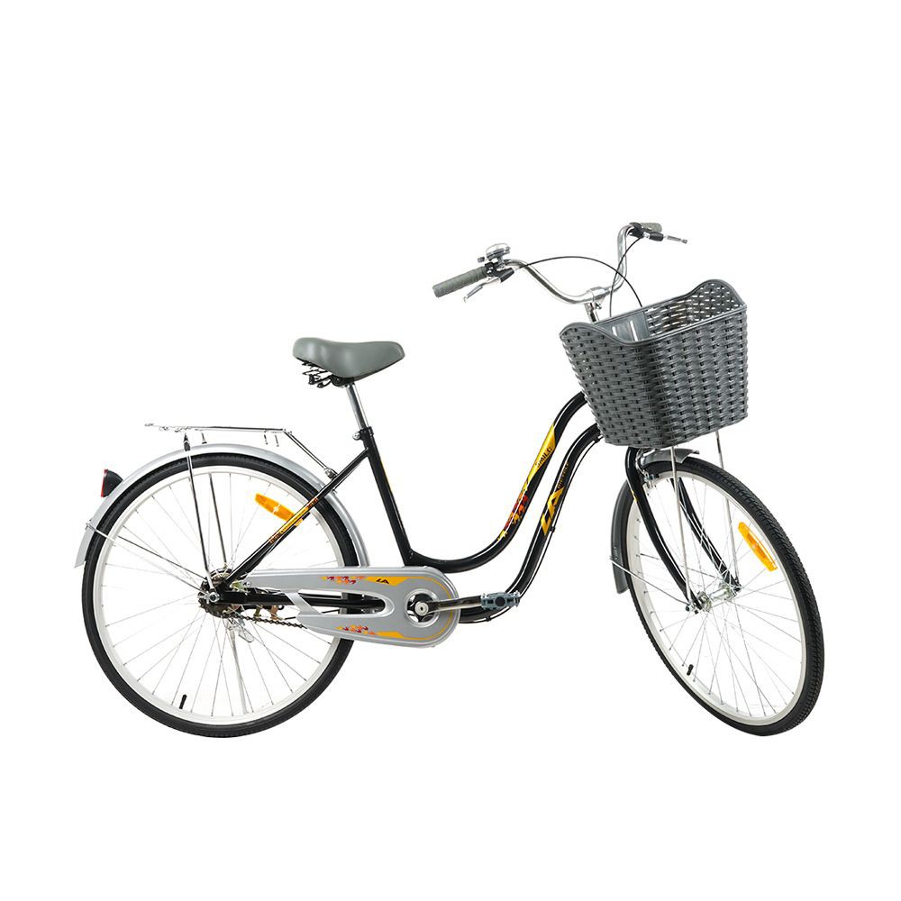 จักรยานแม่บ้าน-จักรยานแม่บ้าน-la-smile-26-นิ้ว-สีดำ-จักรยาน-กีฬาและฟิตเนส-city-bike-la-smile-26-black