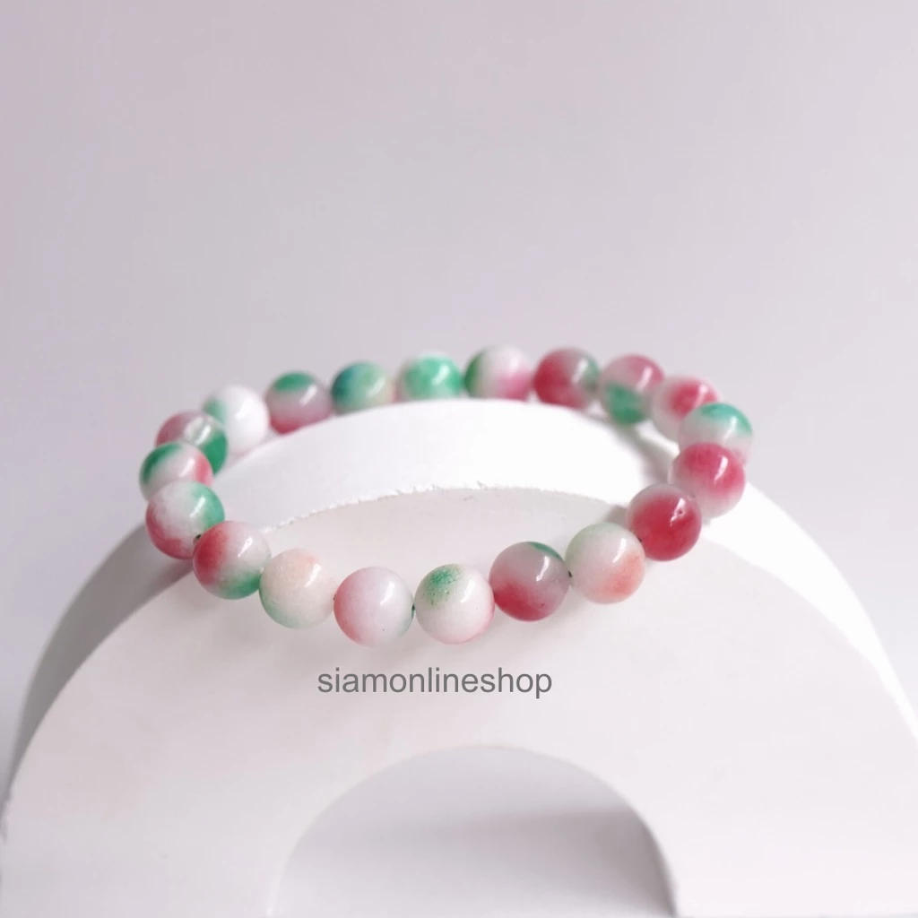 HOKLOKSEW หินฮกลกซิ่ว หยกสามสี เลือกขนาดเม็ดหินได้ (4-14 มม.) https://wayoza.com