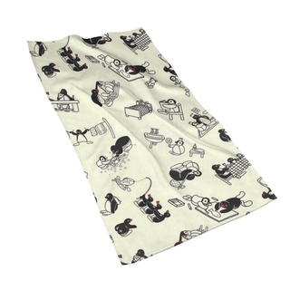 Pingu ผ้าขนหนูไฟเบอร์ พิมพ์ลาย แฟชั่น สําหรับทุกเพศ 27.5*15.7 นิ้ว