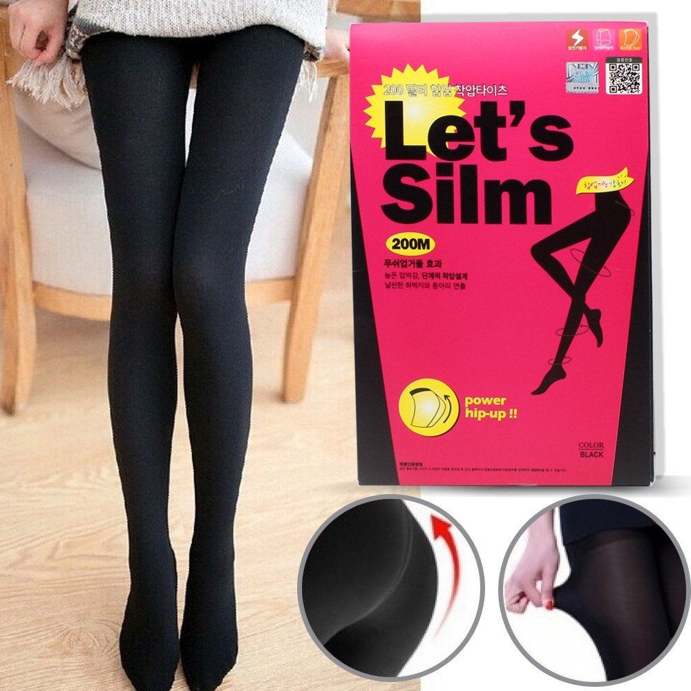 ถุงน่องขาเรียว-ถุงน่องกระชับสัดส่วน-lets-slim-200m-รุ่น-korea-slim-pant-00e-j1