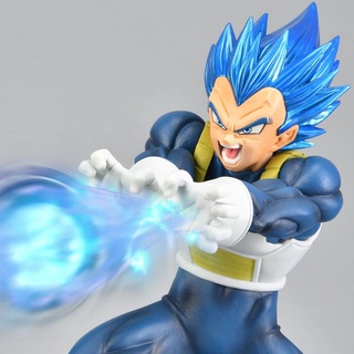 โมเดลฟิกเกอร์ Pvc รูปการ์ตูนอนิเมะ Dragon Ball Vegeta Super Saiyan Blue Hair Beijita ของเล่นสะสม สําหรับเด็ก
