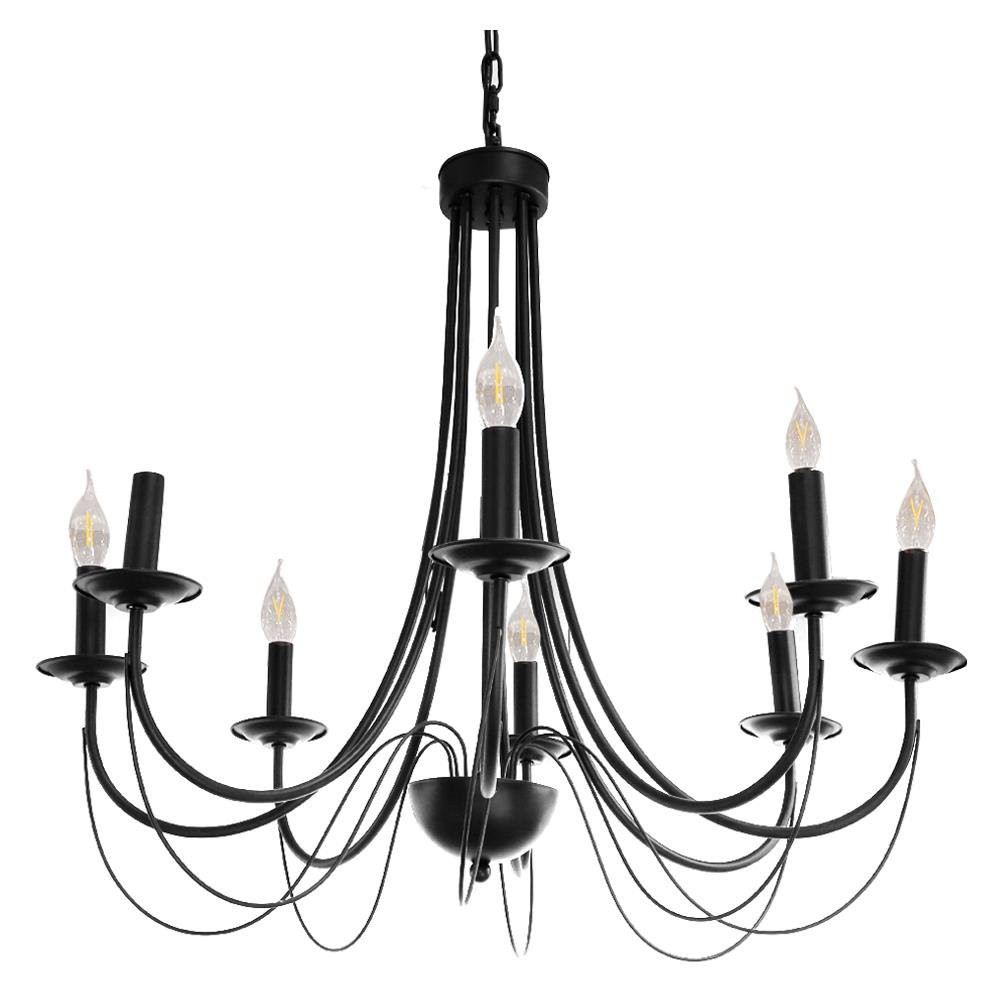 โคมไฟช่อ-ไฟช่อ-cst-112-8-สีดำ-8-หัว-โคมไฟภายใน-โคมไฟ-หลอดไฟ-chandelier-cst-112-8-8-light-black