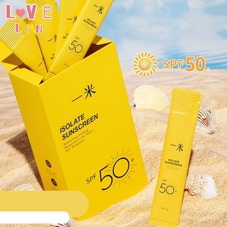 【lovelin】โลชั่นกันแดด Spf50 ป้องกันรังสียูวี ให้ความชุ่มชื้น แบบพกพา 20 กล่อง