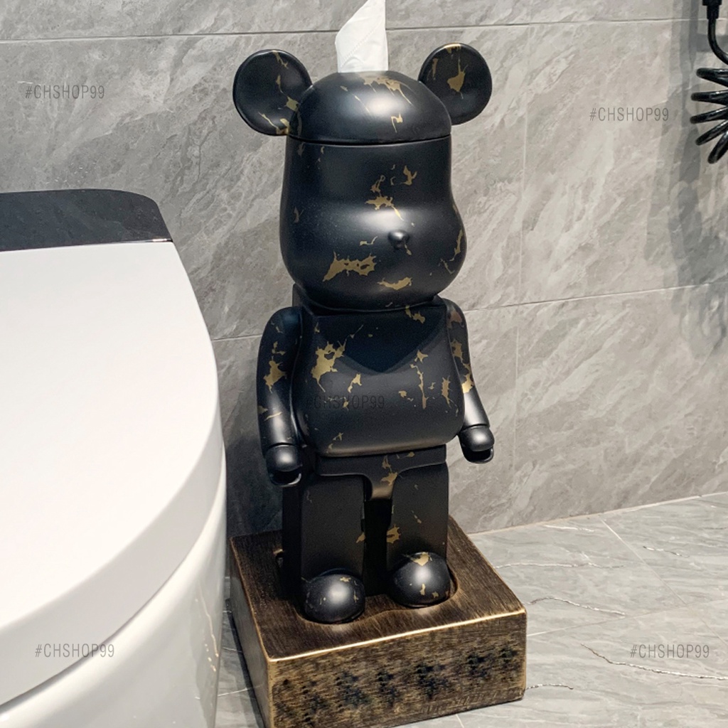 กล่องใส่ทิชชู่หมีbearbrick-กล่องใส่กระดาษทิชชู่-กล่องกระดาษ-กล่องเก็บของ-ส่งฟรี