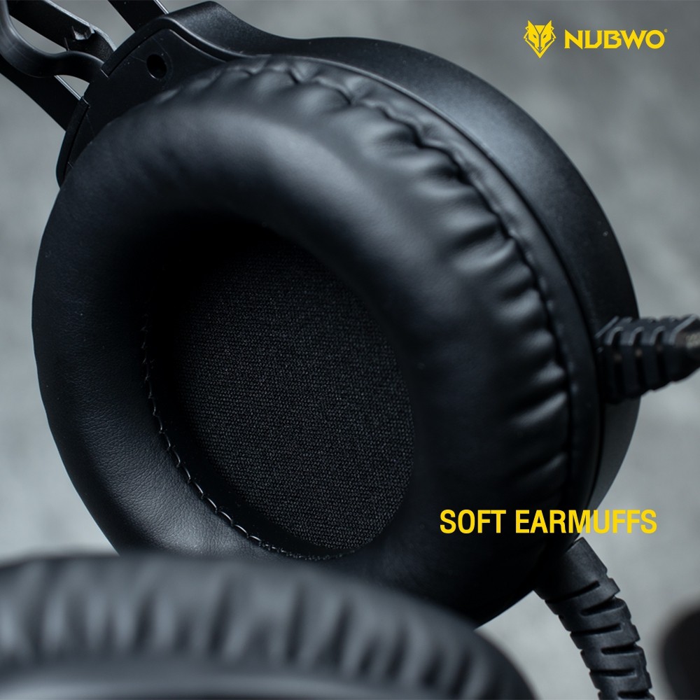 ภาพสินค้าหูฟังเกมมิ่ง Nubwo N1 PRO Gaming Headset หูฟังคอม หูฟัง Stereo ประกันศูนย์ 1 ปี จากร้าน huskshop บน Shopee ภาพที่ 2