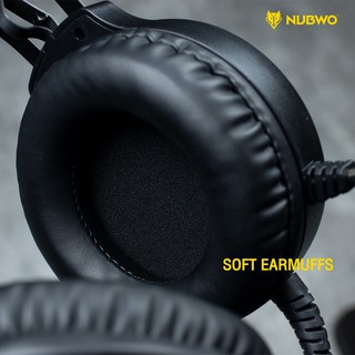 ภาพขนาดย่อของภาพหน้าปกสินค้าหูฟังเกมมิ่ง Nubwo N1 PRO Gaming Headset หูฟังคอม หูฟัง Stereo ประกันศูนย์ 1 ปี จากร้าน huskshop บน Shopee ภาพที่ 2