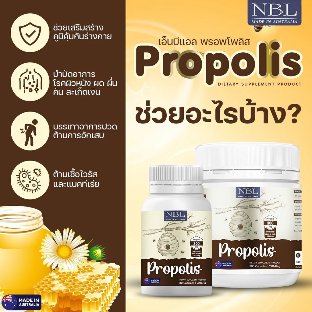 ภาพสินค้าส่งฟรี เซตคู่ ต้านไวรัส NBL immu+propolis ต้านไวรัส แข็งแรง เสริมภูมิคุ้มกัน ลดการติดเชื้อไวรัส บรรเทาอาการบวม อักเสบ จากร้าน somwang77 บน Shopee ภาพที่ 6