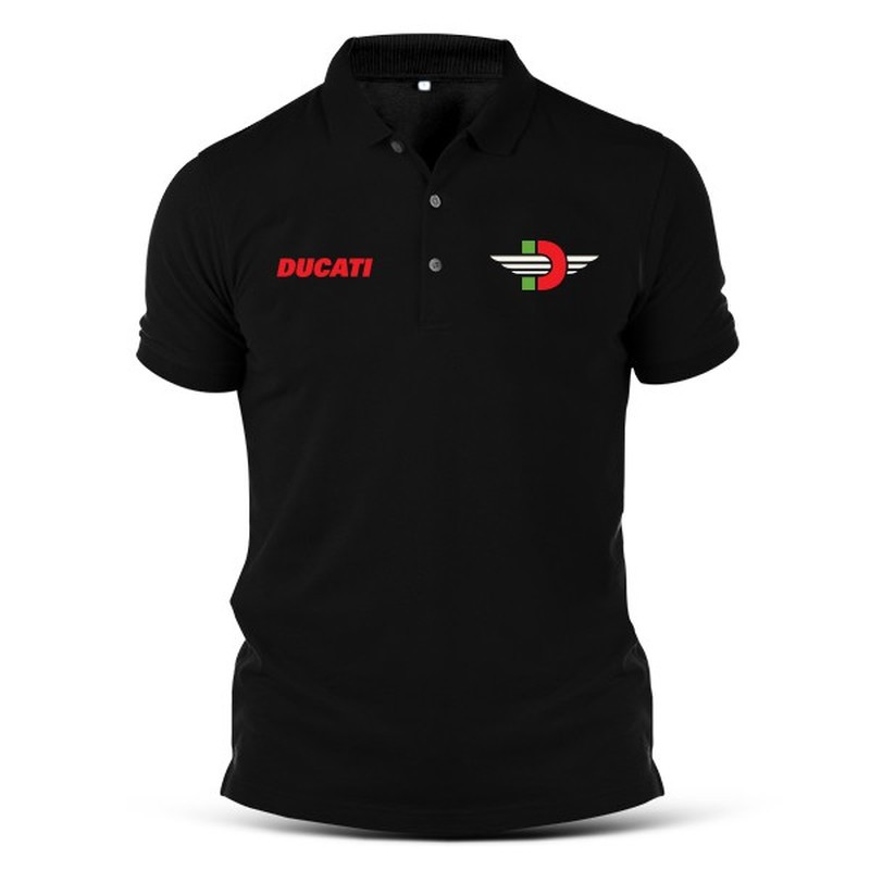 เสื้อโปโล-ducati-italian-racing-bike-superbike-motogp-สําหรับผู้ชาย