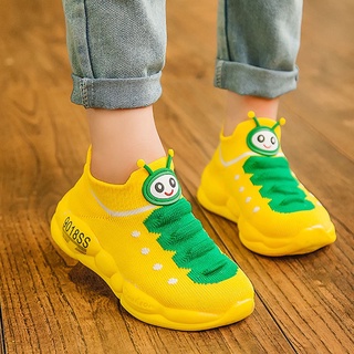 รองเท้าผ้าใบเด็ก พื้นนุ่ม Caterpillar Net Shoes
