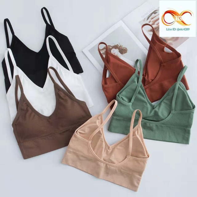 35-ถูกสุด-พร้อมส่ง-สปอร์ตบรา-ชุดออกกำลังกาย-สายเดี่ยวผ้าร่อง-คอวี-หลังเว้า-สปอร์ทบราใส่เที่ยว-ใส่ทำงาน-มี-6สี-etc4289