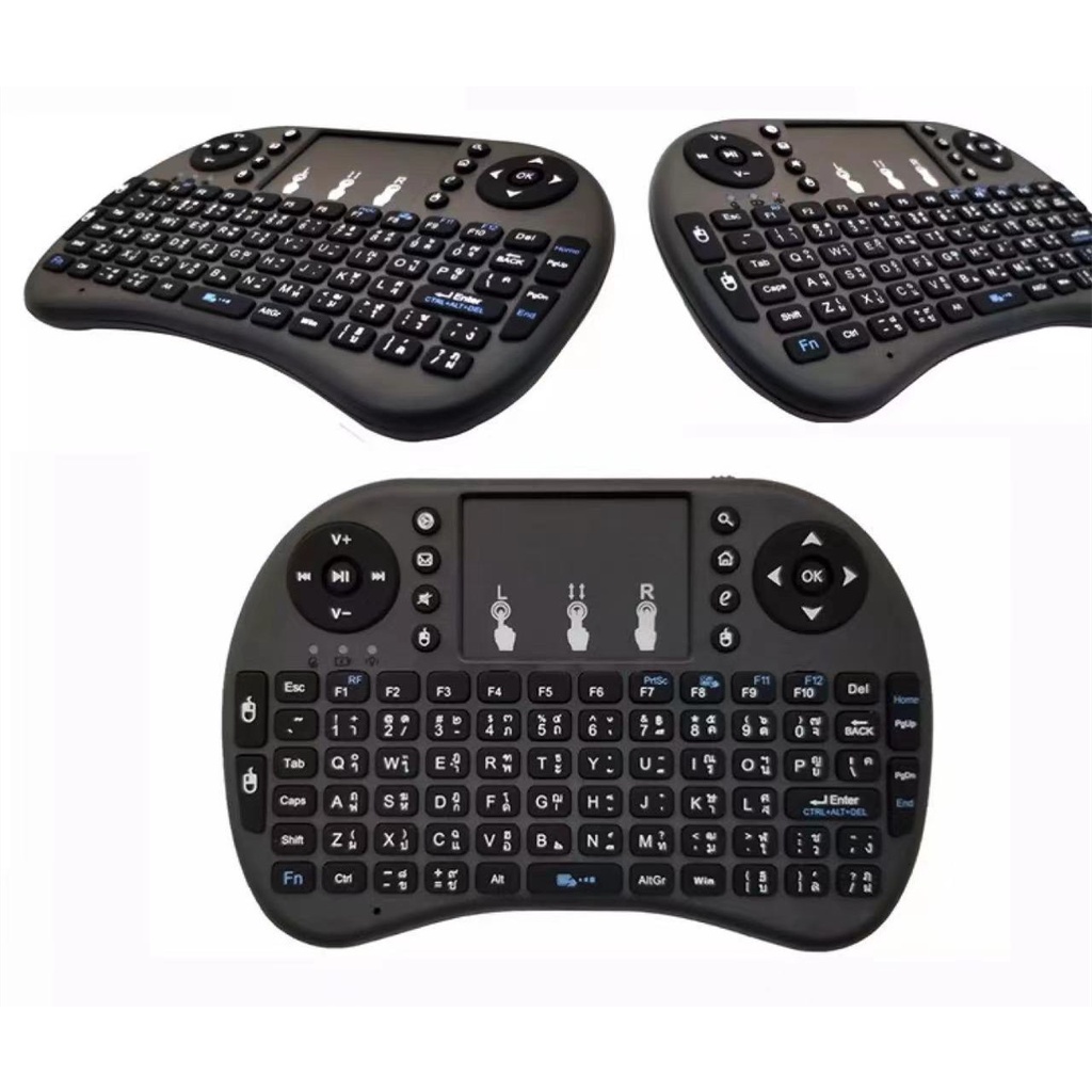 mini-wireless-keyboard-touchpad-battery-charge-ได้-แป้นพิมพ์ไทย-สีดำ-สำหรับ-android-tv-box-smart-tv-mini-pc