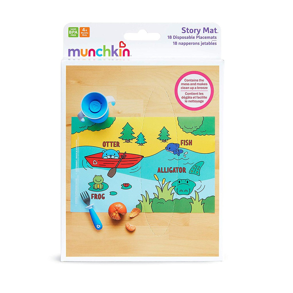 Munchkin : MNK21152 แผ่นรองโต๊ะ Story Mat Disposable Placemats - 18pk ...