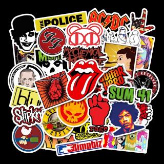 สติ๊กเกอร์ลาย Hip Pop Rock Band กันน้ําสําหรับตกแต่ง 52 ชิ้น