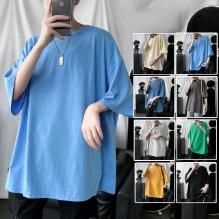 เสื้อยืด คอกลม  แฟชั่น ทรงหลวม โอเวอร์ไซซ์ สำหรับผู้ชาย CQ18